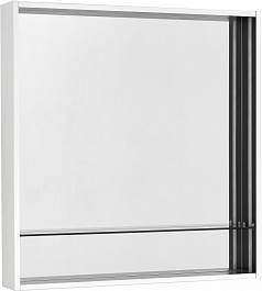 Акватон Зеркало Ривьера 80 белое матовое – фотография-1